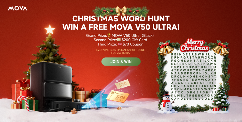 MOVA Christmas Word Hunt 🎄 | Unwrap Big Wins & V50 Discounts!  🎅
